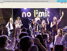 Tablet Screenshot of nolimit-tanzband.de